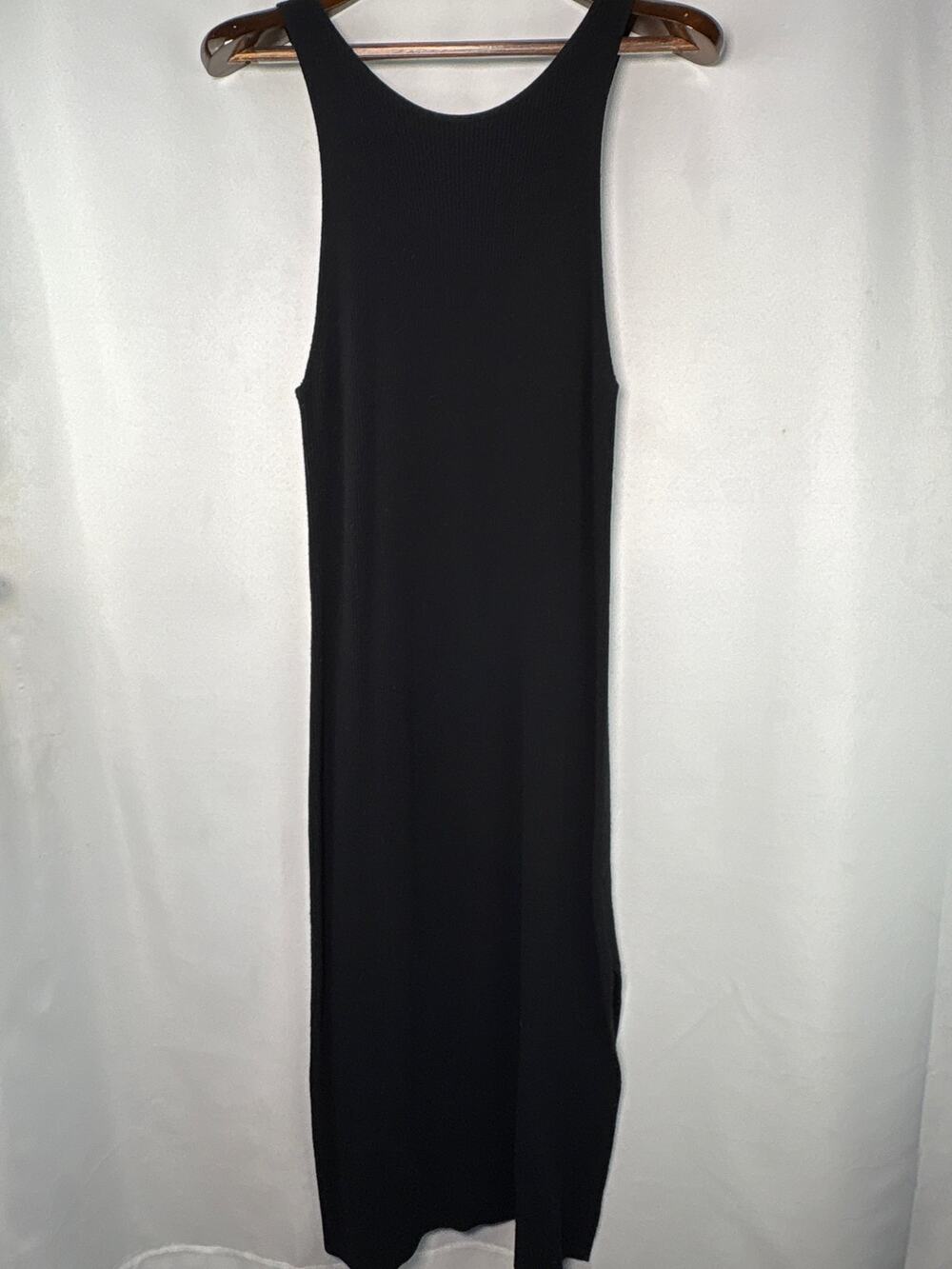 Women’s Leith XL Black Ribbed Bodycon Maxi Dress